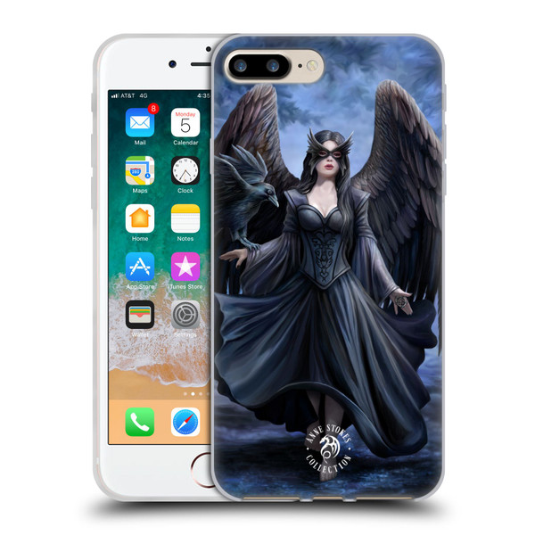 Anne Stokes Raven Full Soft Gel Case for Apple iPhone 7 Plus / iPhone 8 Plus