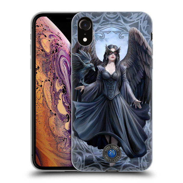 Anne Stokes Raven Full With Pattern Soft Gel Case for Apple iPhone XR