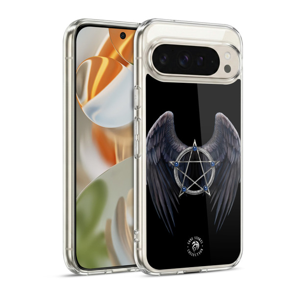Anne Stokes Raven Winged Pentagram Soft Gel Case for Google Pixel 9 / Pixel 9 Pro