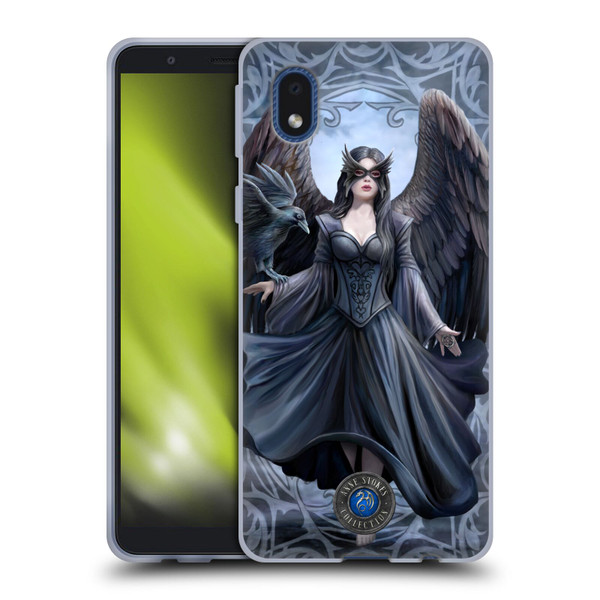 Anne Stokes Raven Full With Pattern Soft Gel Case for Samsung Galaxy A01 Core (2020)