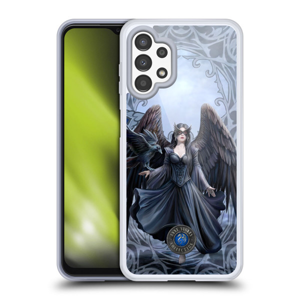 Anne Stokes Raven Full With Pattern Soft Gel Case for Samsung Galaxy A13 (2022)