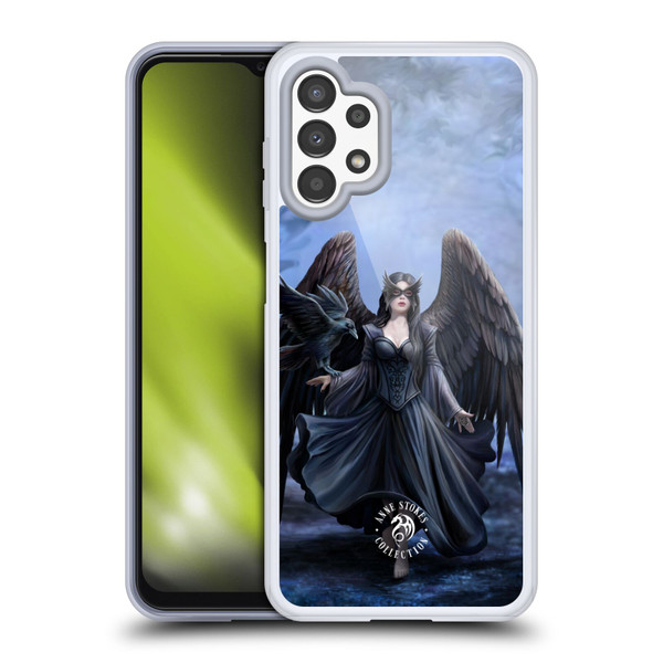 Anne Stokes Raven Full Soft Gel Case for Samsung Galaxy A13 (2022)