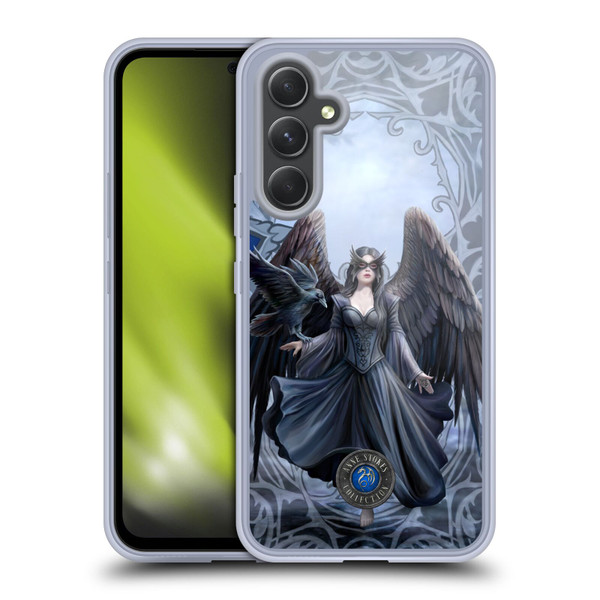 Anne Stokes Raven Full With Pattern Soft Gel Case for Samsung Galaxy A54 5G
