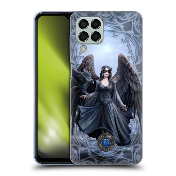 Anne Stokes Raven Full With Pattern Soft Gel Case for Samsung Galaxy M33 (2022)
