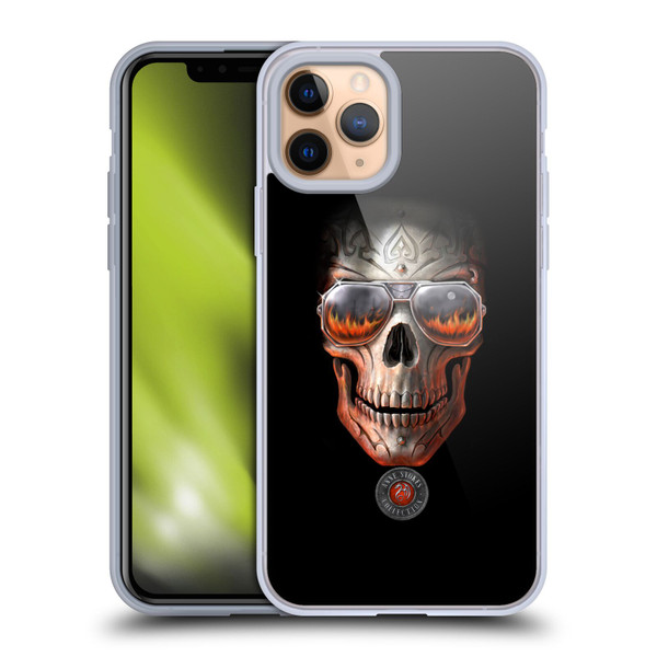 Anne Stokes Skull Hellfire Soft Gel Case for Apple iPhone 11 Pro