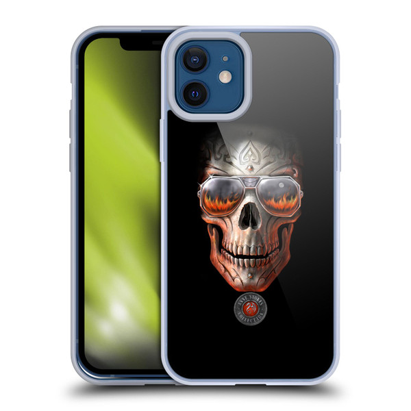 Anne Stokes Skull Hellfire Soft Gel Case for Apple iPhone 12 / iPhone 12 Pro