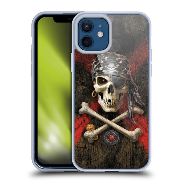 Anne Stokes Skull Pirate Soft Gel Case for Apple iPhone 12 / iPhone 12 Pro