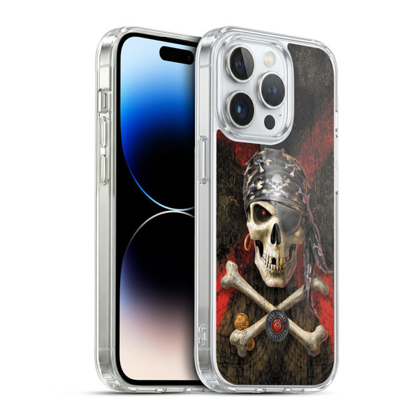 Anne Stokes Skull Pirate Soft Gel Case for Apple iPhone 13 Pro & MagSafe