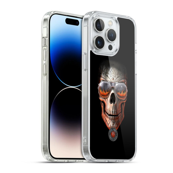Anne Stokes Skull Hellfire Soft Gel Case for Apple iPhone 14 Pro Max & MagSafe
