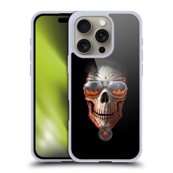 Anne Stokes Skull Hellfire Soft Gel Case for Apple iPhone 16 Pro