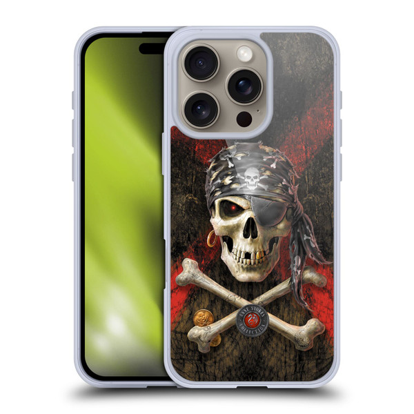 Anne Stokes Skull Pirate Soft Gel Case for Apple iPhone 16 Pro