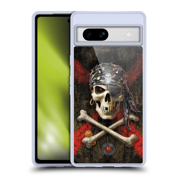 Anne Stokes Skull Pirate Soft Gel Case for Google Pixel 7a