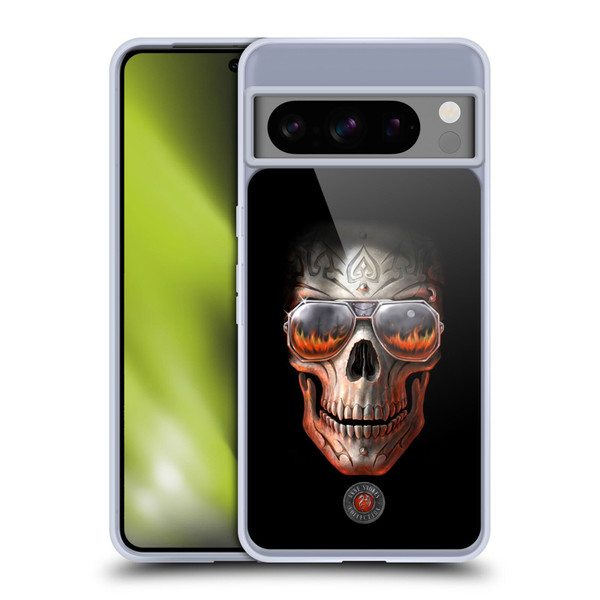 Anne Stokes Skull Hellfire Soft Gel Case for Google Pixel 8 Pro
