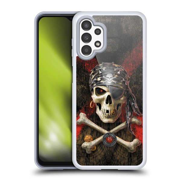 Anne Stokes Skull Pirate Soft Gel Case for Samsung Galaxy A13 (2022)