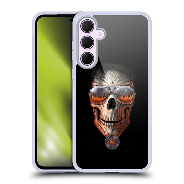 Anne Stokes Skull Hellfire Soft Gel Case for Samsung Galaxy A35 5G