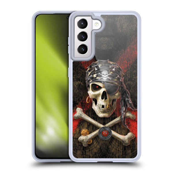 Anne Stokes Skull Pirate Soft Gel Case for Samsung Galaxy S21 5G