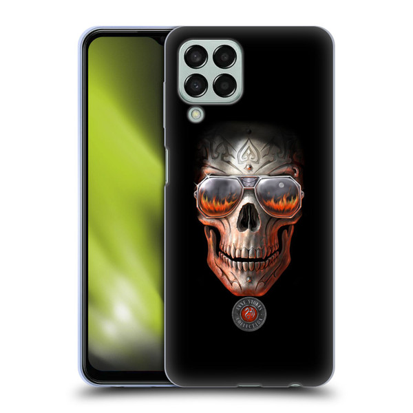 Anne Stokes Skull Hellfire Soft Gel Case for Samsung Galaxy M33 (2022)