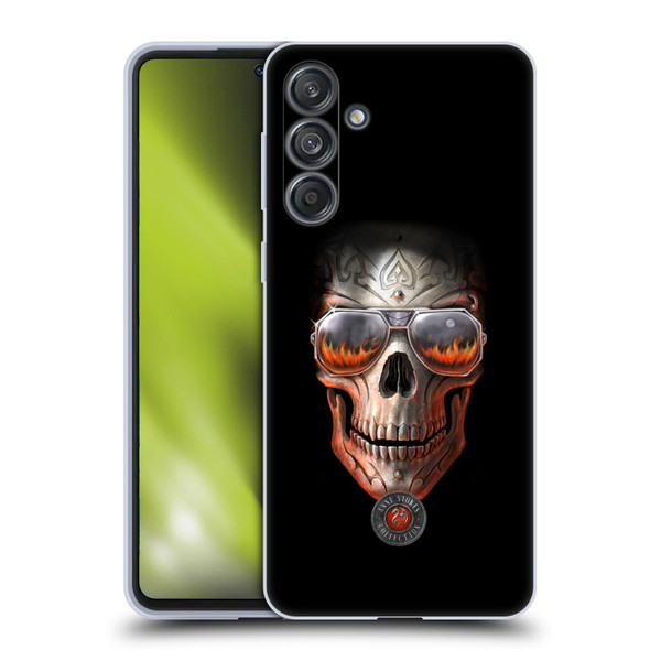 Anne Stokes Skull Hellfire Soft Gel Case for Samsung Galaxy M55 5G