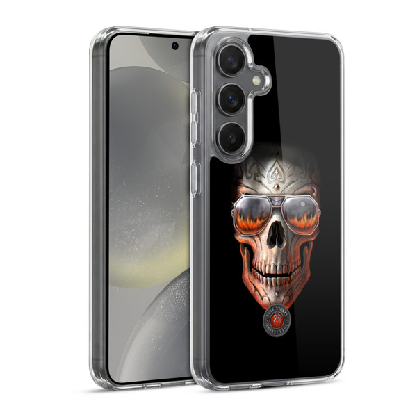 Anne Stokes Skull Hellfire Soft Gel Case for Samsung Galaxy S24 5G & MagSafe