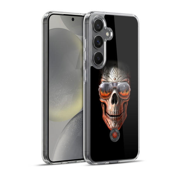 Anne Stokes Skull Hellfire Soft Gel Case for Samsung Galaxy S24+ 5G & MagSafe