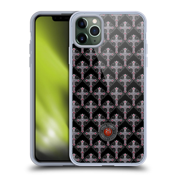 Anne Stokes Tribal Cross Gothic Pattern Soft Gel Case for Apple iPhone 11 Pro Max