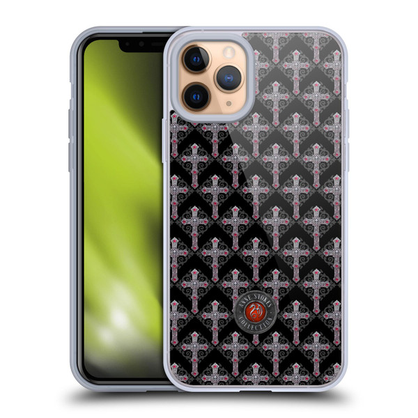 Anne Stokes Tribal Cross Gothic Pattern Soft Gel Case for Apple iPhone 11 Pro
