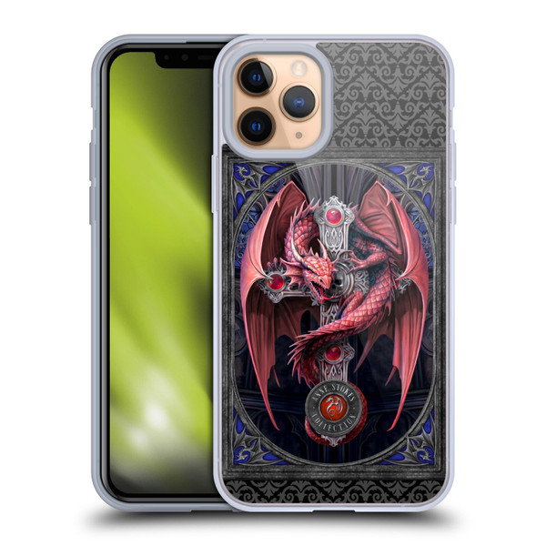 Anne Stokes Tribal Gothic Guardian Soft Gel Case for Apple iPhone 11 Pro