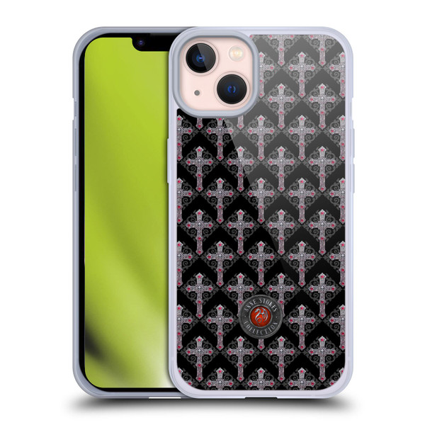 Anne Stokes Tribal Cross Gothic Pattern Soft Gel Case for Apple iPhone 13
