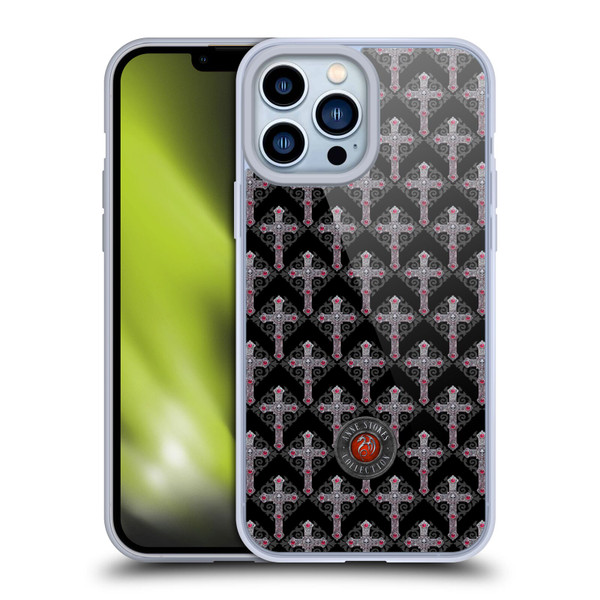 Anne Stokes Tribal Cross Gothic Pattern Soft Gel Case for Apple iPhone 13 Pro Max