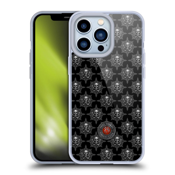 Anne Stokes Tribal Skull Motif Pattern Soft Gel Case for Apple iPhone 13 Pro