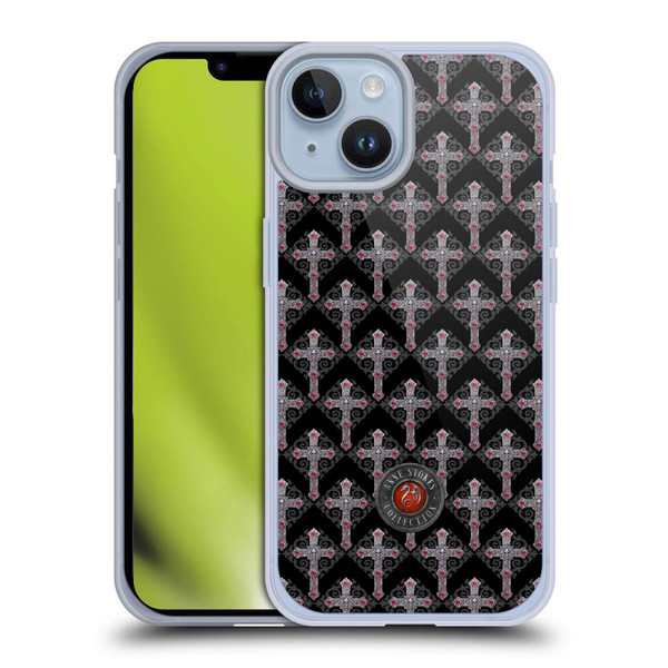 Anne Stokes Tribal Cross Gothic Pattern Soft Gel Case for Apple iPhone 14