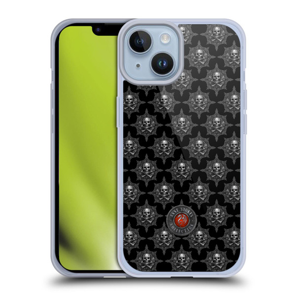 Anne Stokes Tribal Skull Motif Pattern Soft Gel Case for Apple iPhone 14