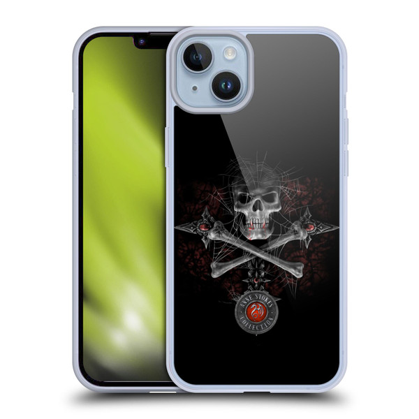 Anne Stokes Tribal Gothic Skull Soft Gel Case for Apple iPhone 14 Plus