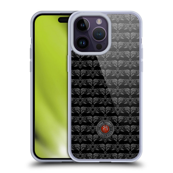 Anne Stokes Tribal Skull and Cross Pattern Soft Gel Case for Apple iPhone 14 Pro Max
