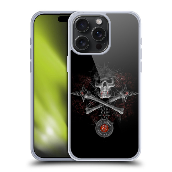 Anne Stokes Tribal Gothic Skull Soft Gel Case for Apple iPhone 15 Pro Max