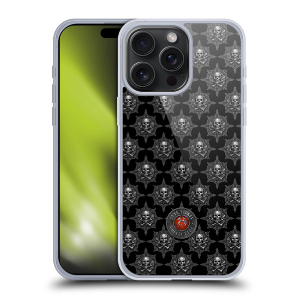 Anne Stokes Tribal Skull Motif Pattern Soft Gel Case for Apple iPhone 15 Pro Max