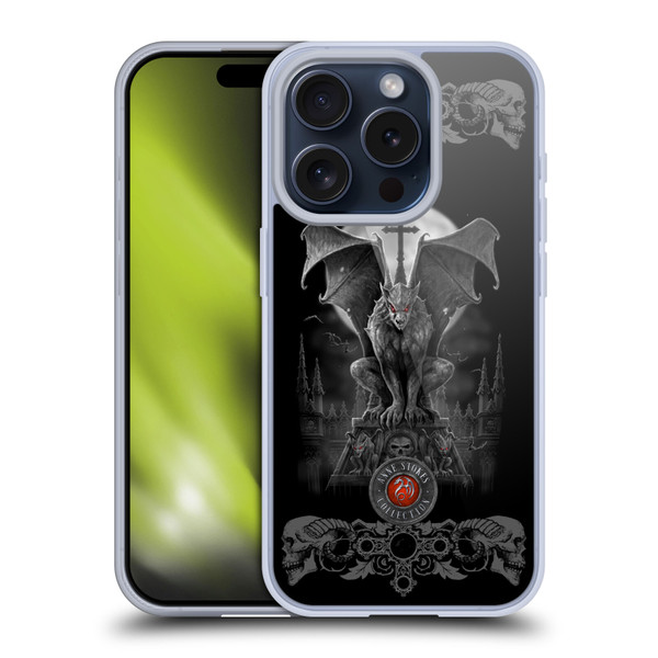 Anne Stokes Tribal Gargoyle Soft Gel Case for Apple iPhone 15 Pro
