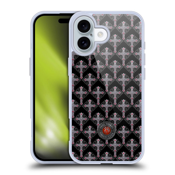 Anne Stokes Tribal Cross Gothic Pattern Soft Gel Case for Apple iPhone 16
