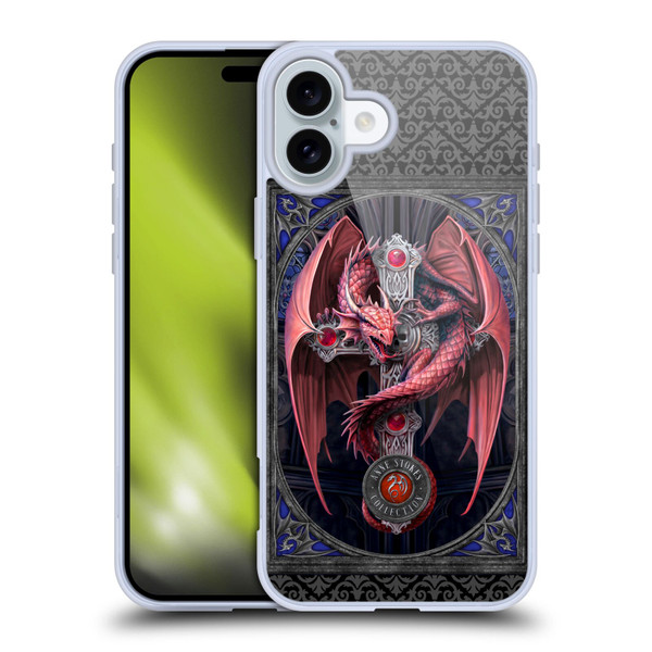Anne Stokes Tribal Gothic Guardian Soft Gel Case for Apple iPhone 16 Plus