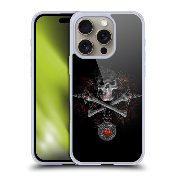 Anne Stokes Tribal Gothic Skull Soft Gel Case for Apple iPhone 16 Pro