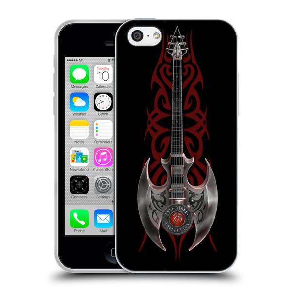 Anne Stokes Tribal Rock God Guitar Soft Gel Case for Apple iPhone 5c
