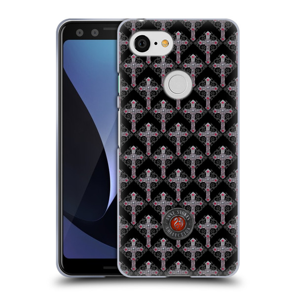 Anne Stokes Tribal Cross Gothic Pattern Soft Gel Case for Google Pixel 3