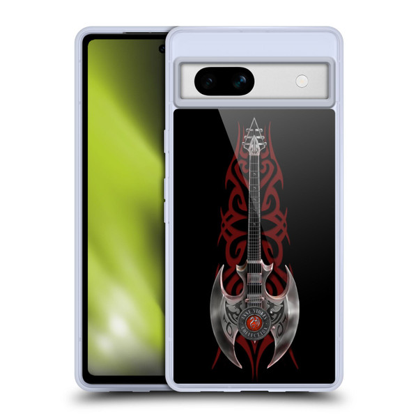 Anne Stokes Tribal Rock God Guitar Soft Gel Case for Google Pixel 7a