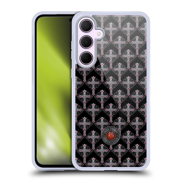 Anne Stokes Tribal Cross Gothic Pattern Soft Gel Case for Samsung Galaxy A35 5G