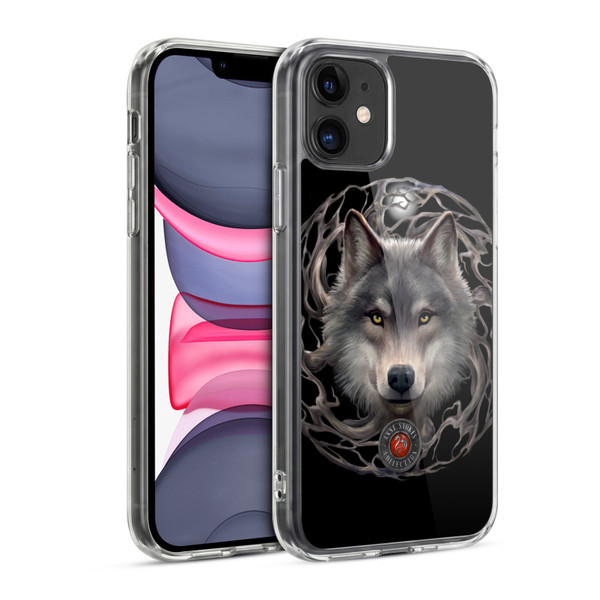 Anne Stokes Wolves 2 Night Forest Soft Gel Case for Apple iPhone 11