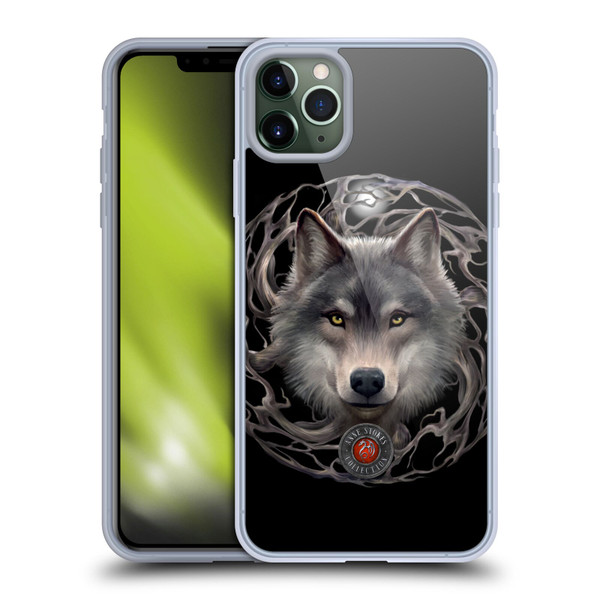 Anne Stokes Wolves 2 Night Forest Soft Gel Case for Apple iPhone 11 Pro Max