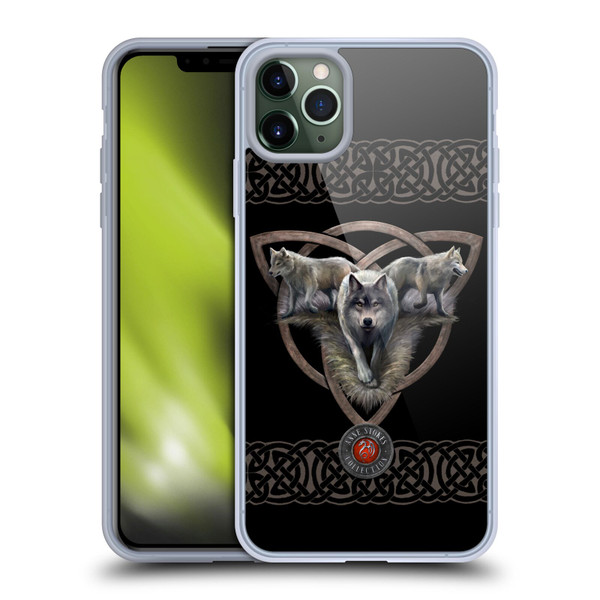 Anne Stokes Wolves 2 Trio Soft Gel Case for Apple iPhone 11 Pro Max