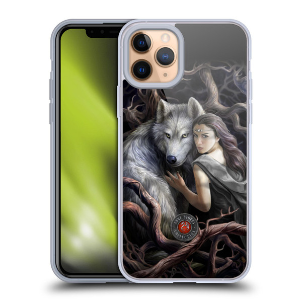 Anne Stokes Wolves 2 Soul Bond Soft Gel Case for Apple iPhone 11 Pro