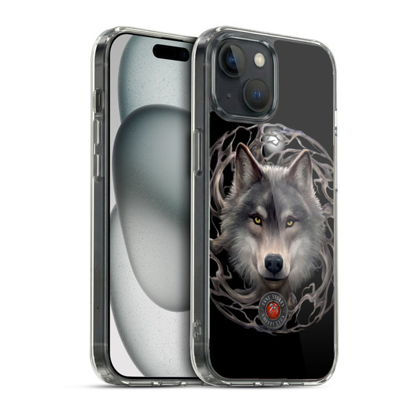 Anne Stokes Wolves 2 Night Forest Soft Gel Case for Apple iPhone 15 & MagSafe