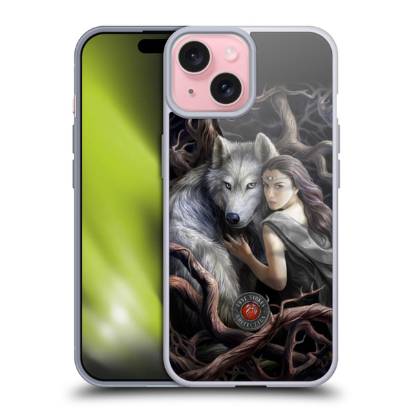 Anne Stokes Wolves 2 Soul Bond Soft Gel Case for Apple iPhone 15